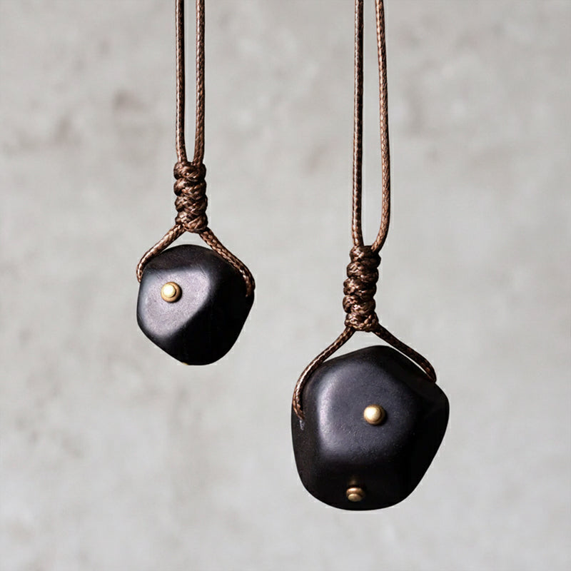 Ebony Brass Pendant(Large)