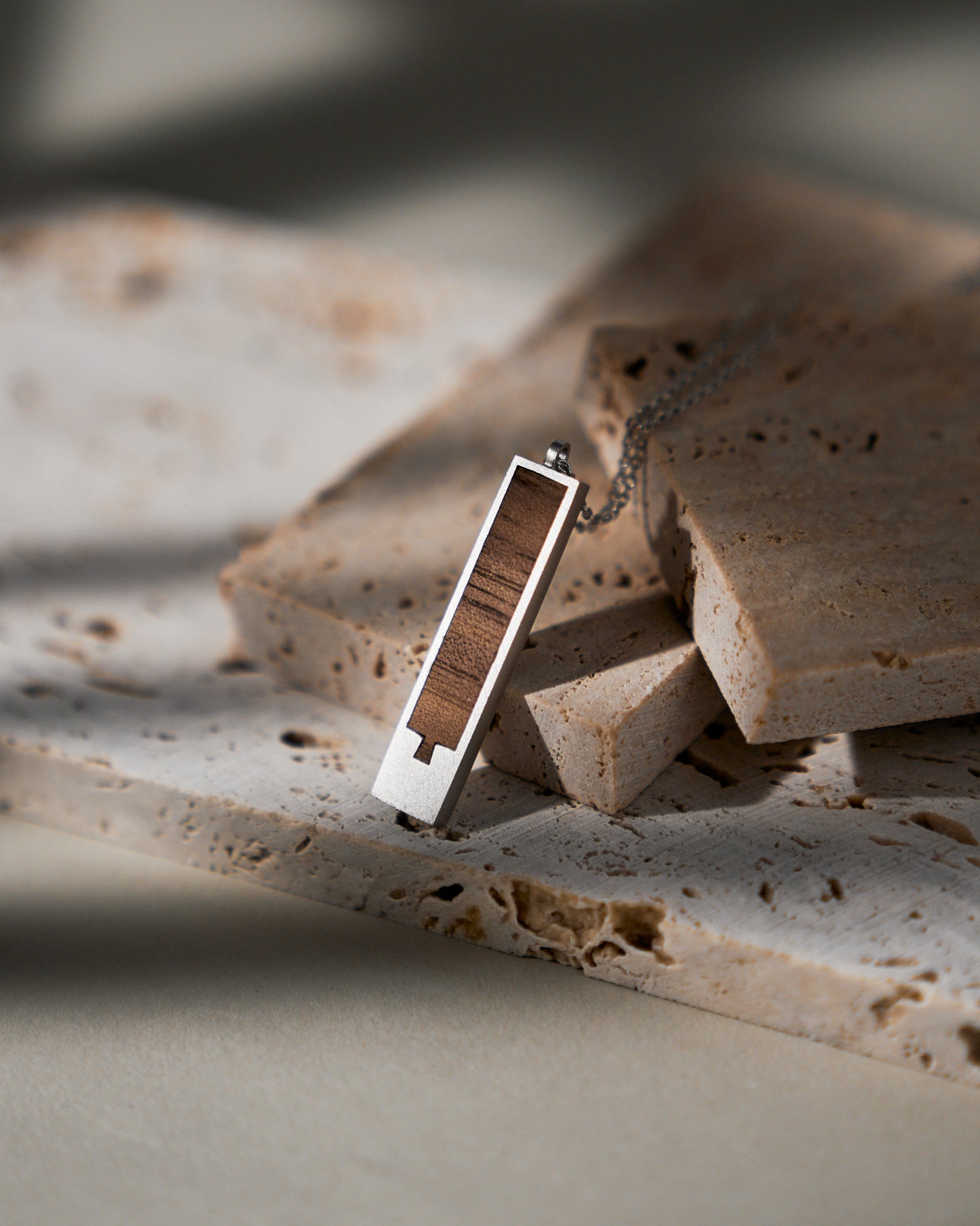 Minimalist Marquetry Necklace
