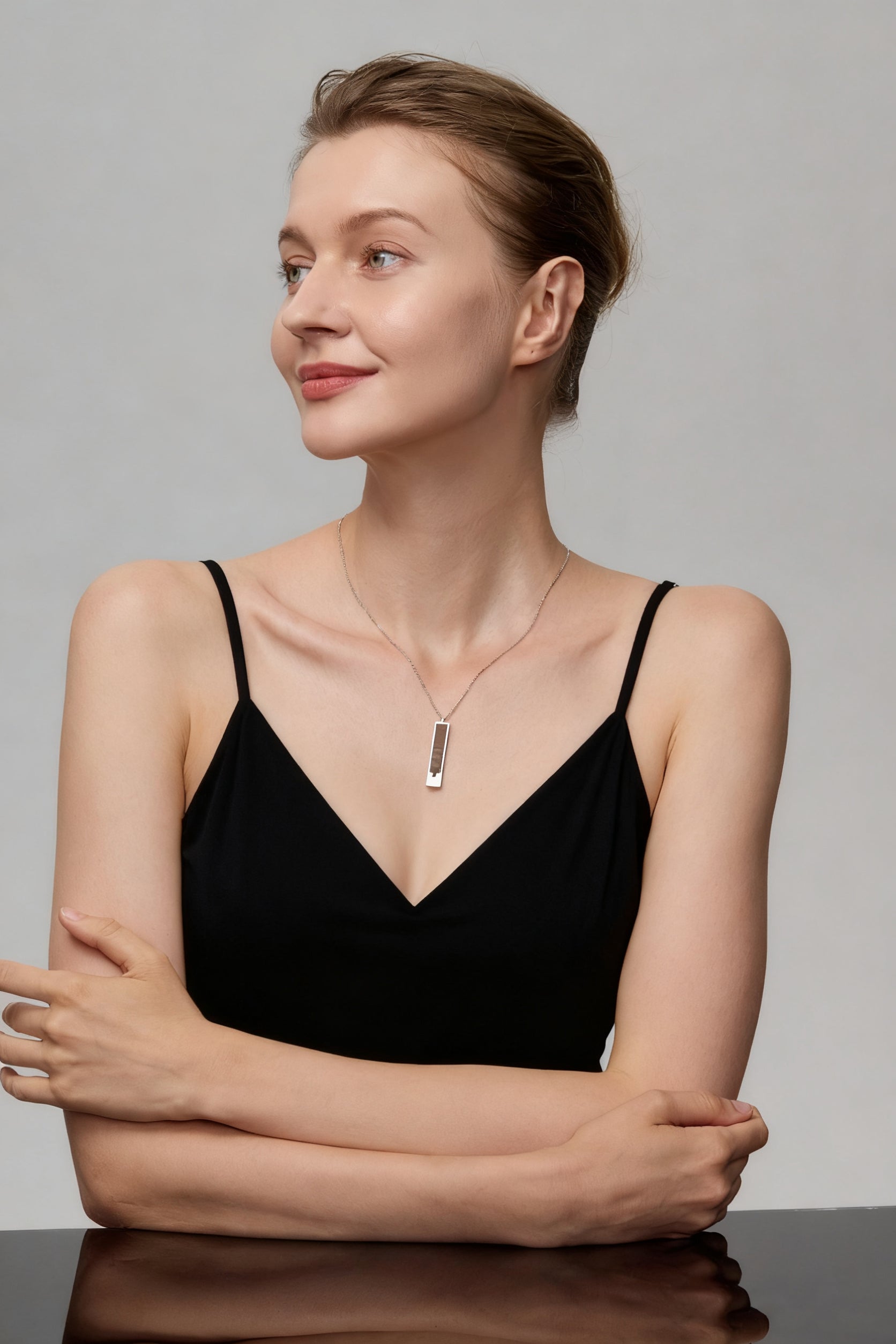 Minimalist Marquetry Necklace