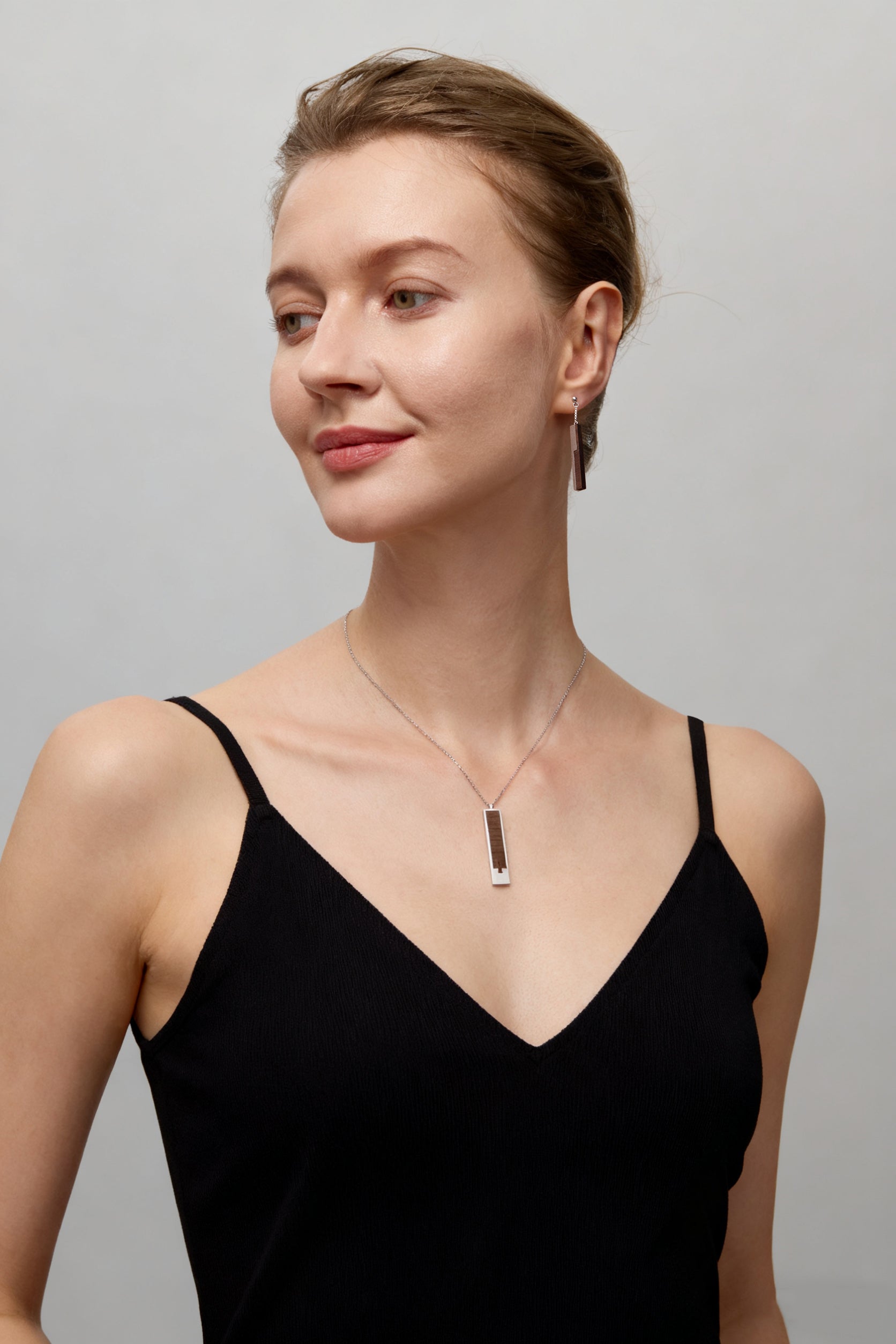 Minimalist Marquetry Necklace