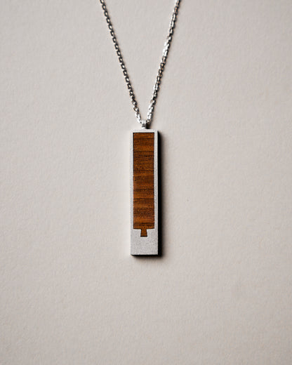 Minimalist Marquetry Necklace