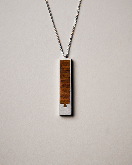 Minimalist Marquetry Necklace
