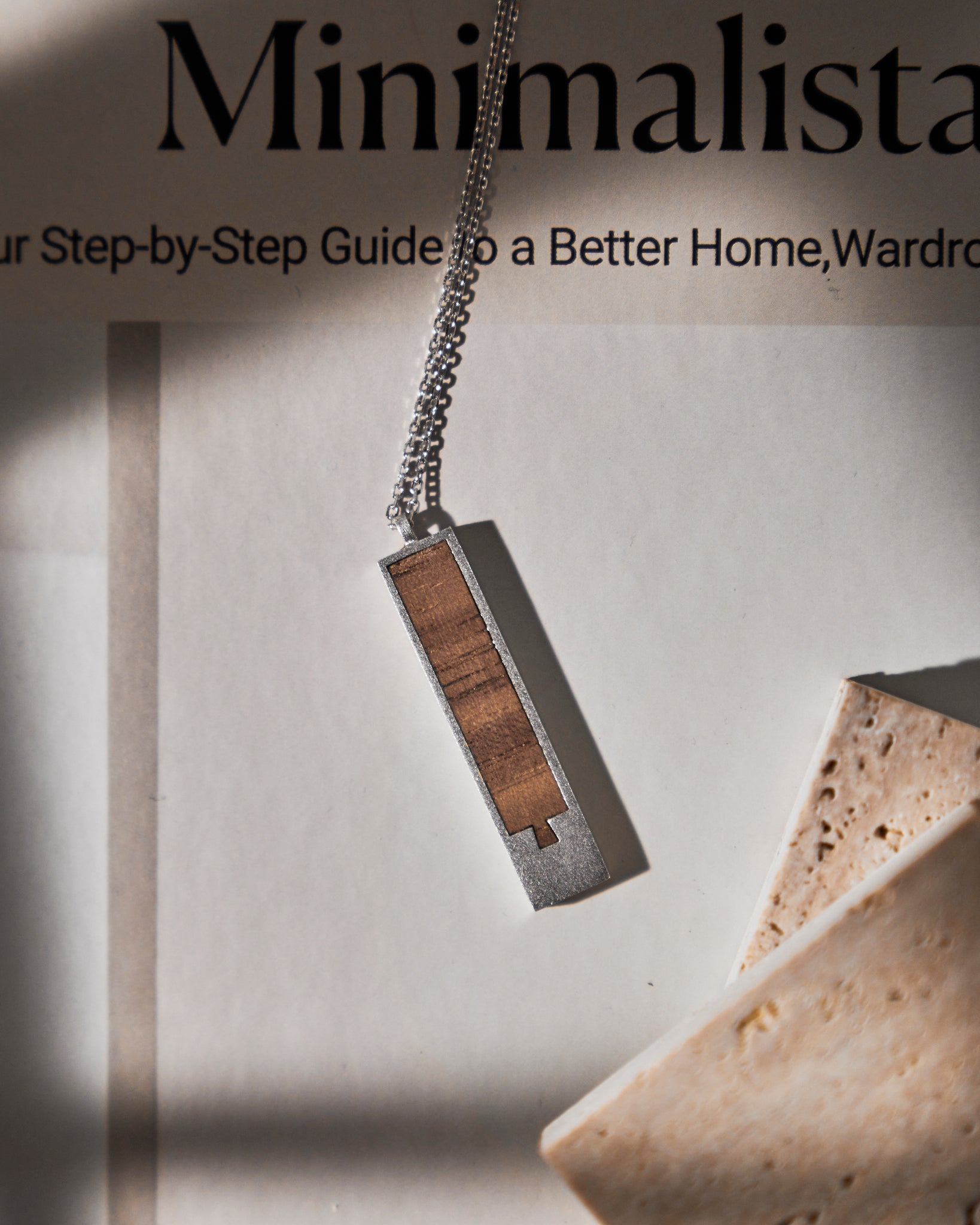 Minimalist Marquetry Necklace