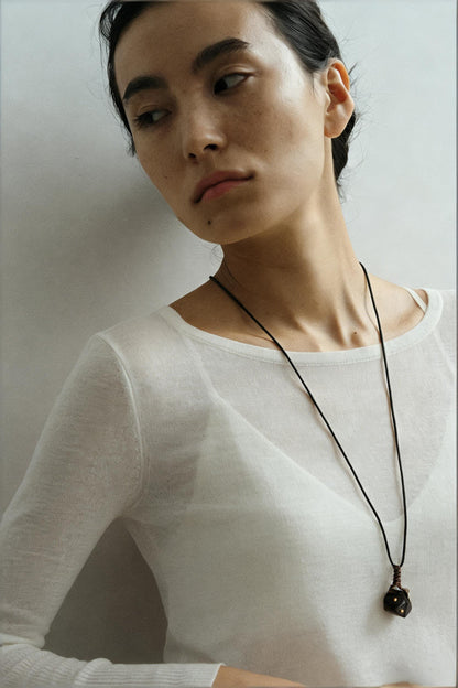 Ebony Brass Pendant(Small)